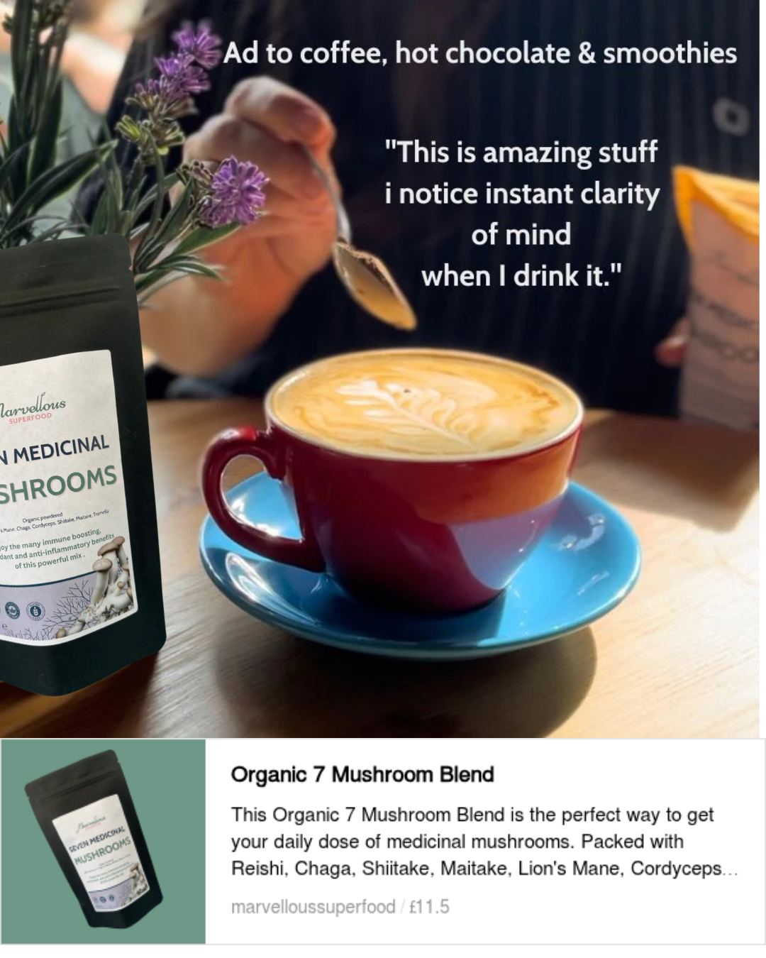 Organic 7 Mushroom Blend