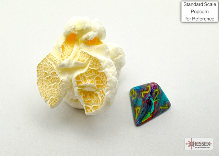 Chessex - Mini Festive Polyhedral 7 Die Set - Mosaic Yellow