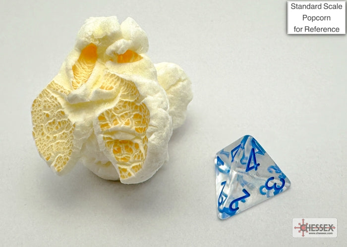 Chessex - Mini Borealis Polyhedral 7 Die Set - Luminary Icicle light Blue