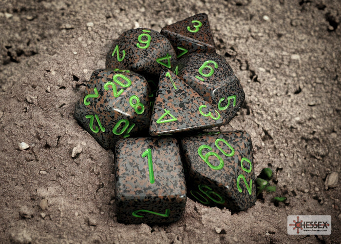 Chessex - Speckled Polyhedral 7 Dice Set - Earth