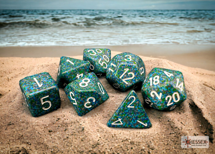 Chessex - Speckled Polyhedral 7 Dice Set - Sea
