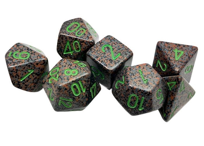 Chessex - Speckled Polyhedral 7 Dice Set - Earth