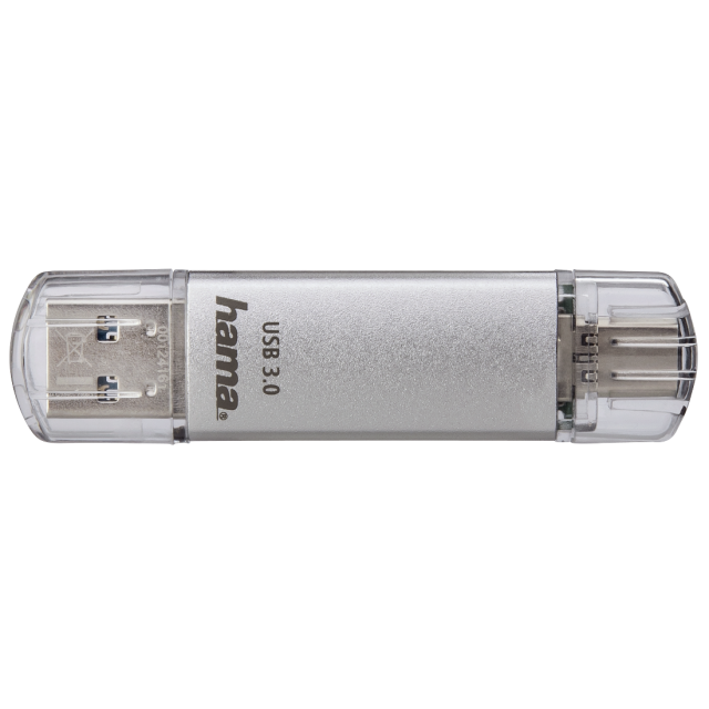 Hama C-Laeta 32GB USB 3.1 USB-A & USB-C Flash Drive, Metal, OTG, 40MB/s