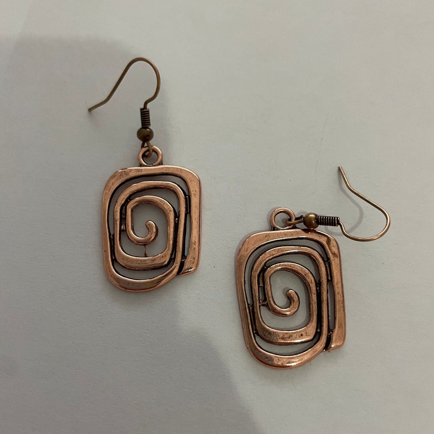 Irregular Spiral Pendant Earrings