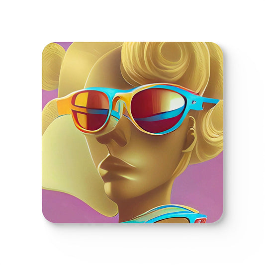Retro Cool Pink - Coaster Set - iSAW Company