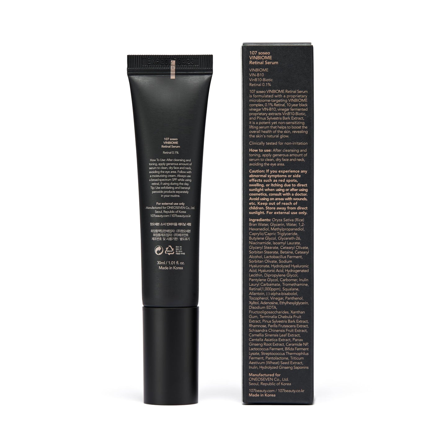 107 VINBIOME Retinal Serum 0.1% Retinal & Ginseng – Hydration & Firming