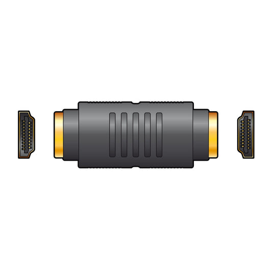 AV:Link 4K UHD HDMI Coupler Adapter Female Socket to Socket, Gold Plated