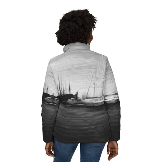 The Sleeping Yachts (at Night) - Womens Puffer Jacket