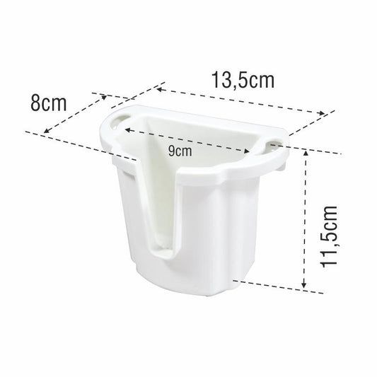 Nuova Rade Store-All VHF FRS Radio Case White Marine Boat Storage Holder 94152