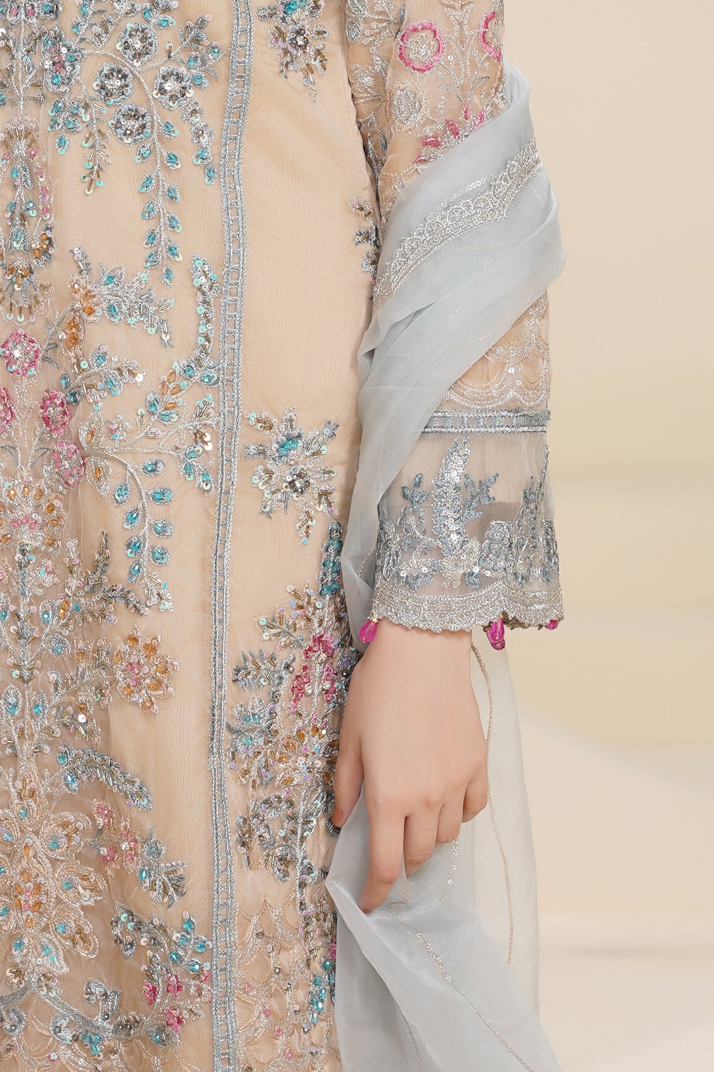 Tehwar - Luxury Organza Outfit - Festive Collection - Ready to Wear - V7 - D1 - Eid25 - 1