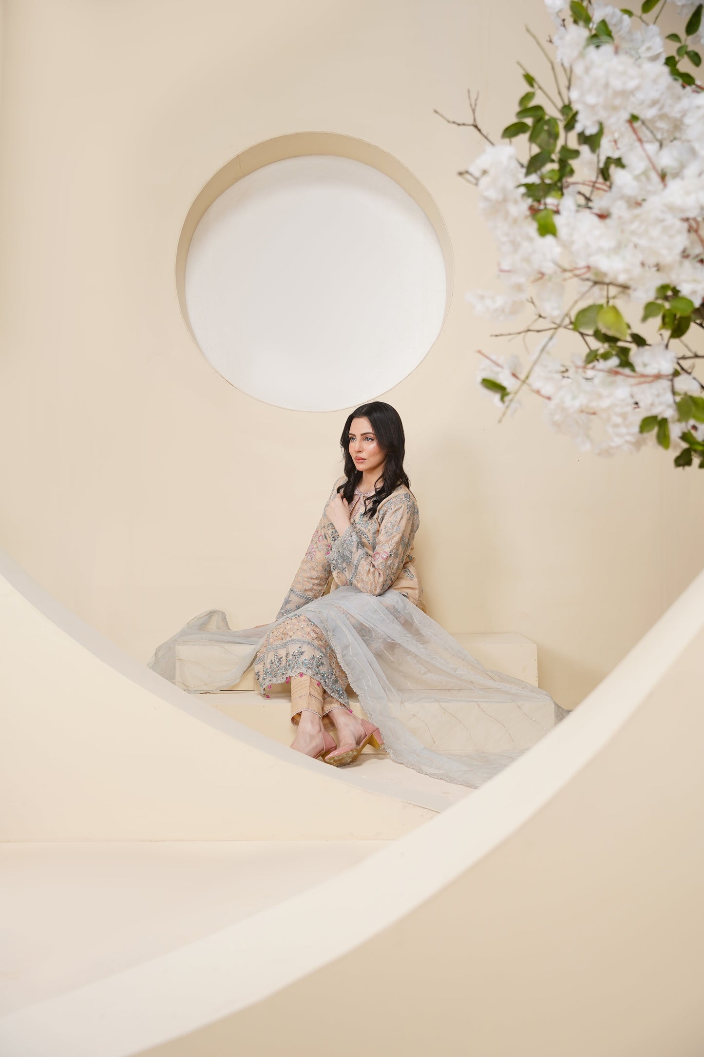 Tehwar - Luxury Organza Outfit - Festive Collection - Ready to Wear - V7 - D1 - Eid25 - 1
