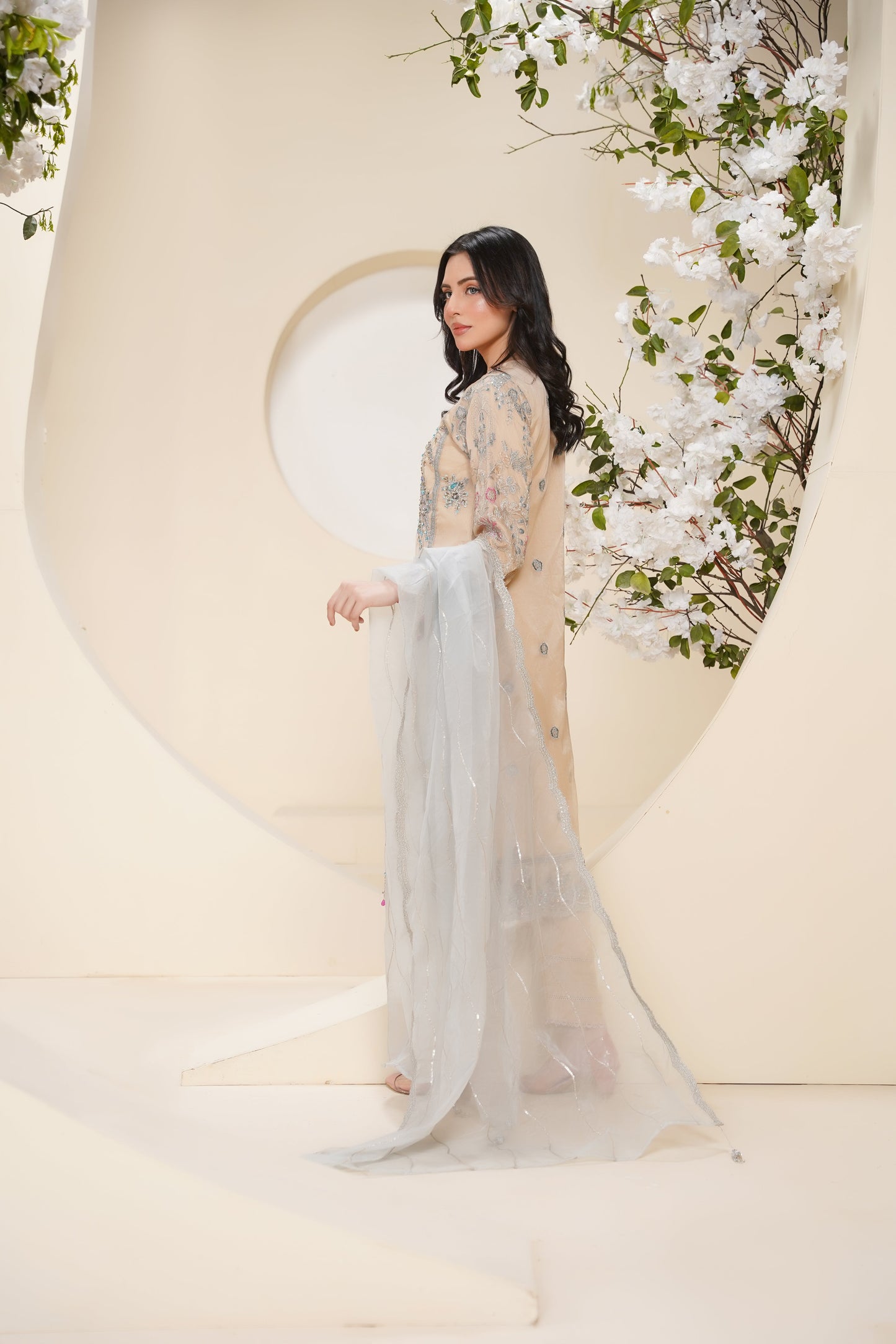 Tehwar - Luxury Organza Outfit - Festive Collection - Ready to Wear - V7 - D1 - Eid25 - 1