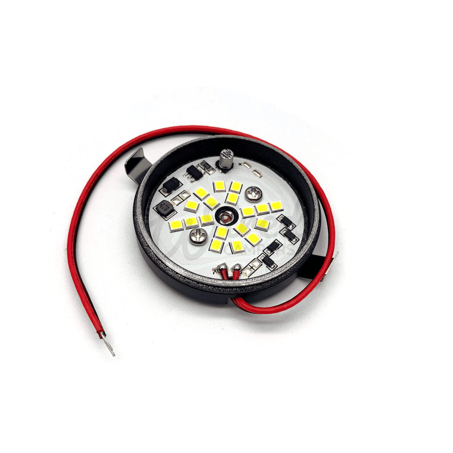12V DC (10V-30V) Warm White LED SMD Ceiling Lights - Black Surround