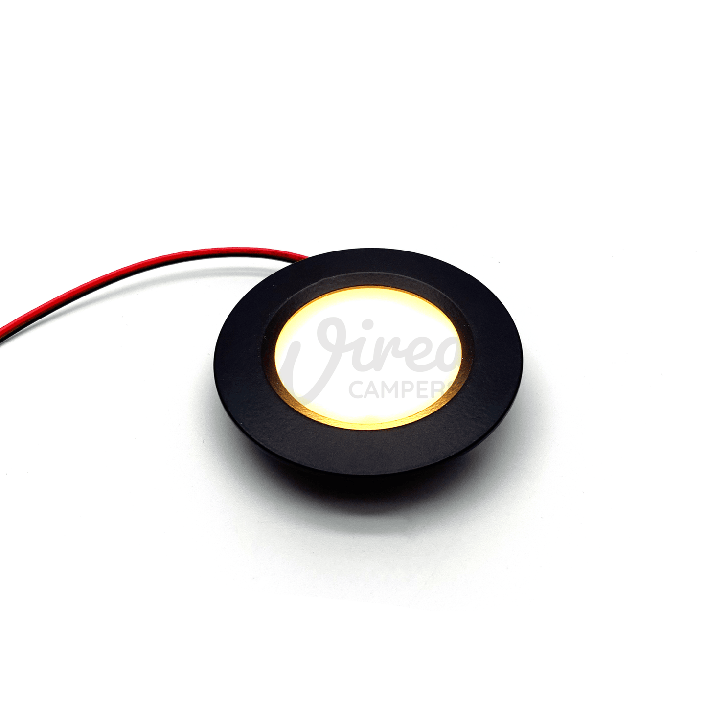 12V DC (10V-30V) Warm White LED SMD Ceiling Lights - Black Surround