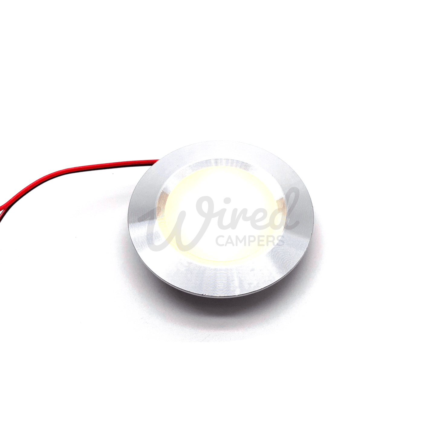 12V DC (10V-30V) Warm White LED SMD Ceiling Lights - Silver Surround