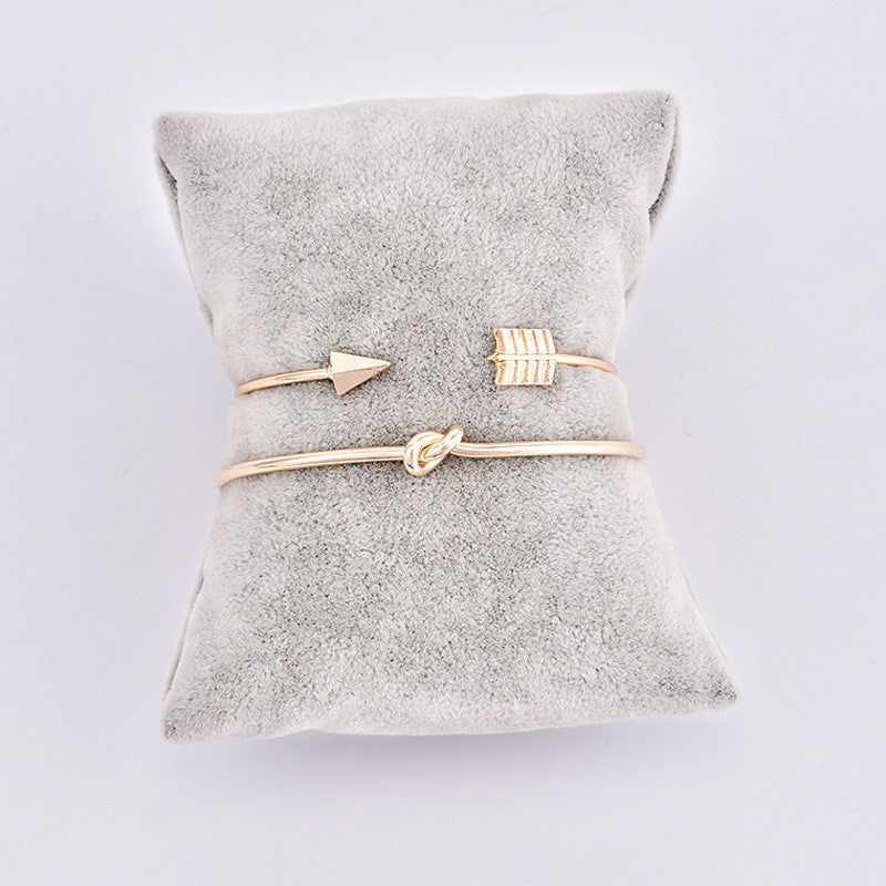 Vintage Cuff Arrow Knotted Bracelet