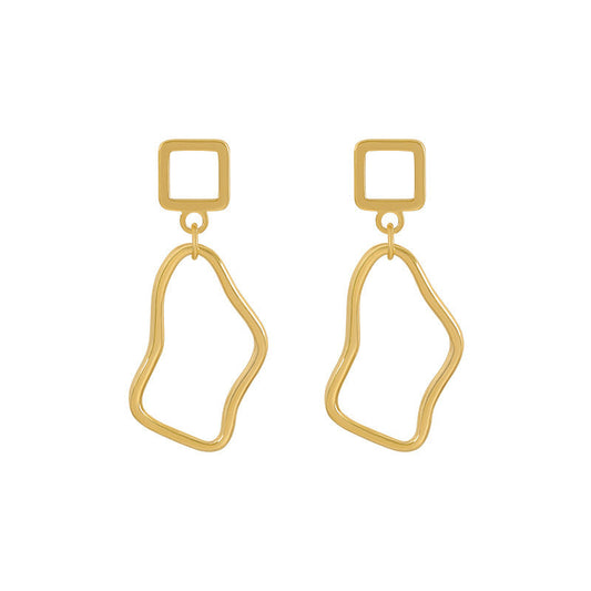 Retro Twisted Streamline Earrings