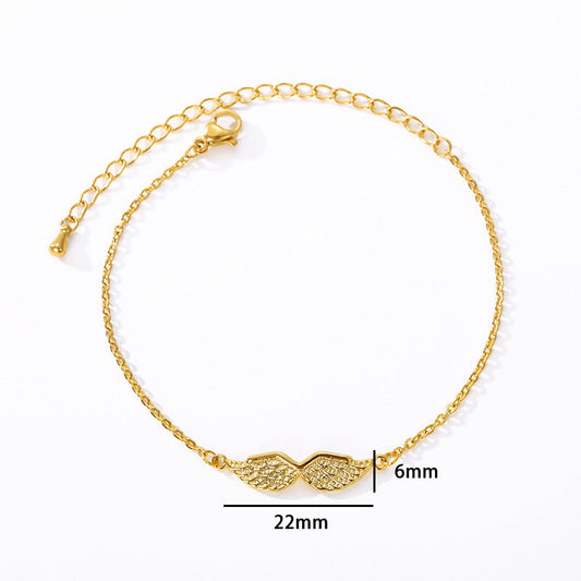 Angel Wing Charm Bracelet