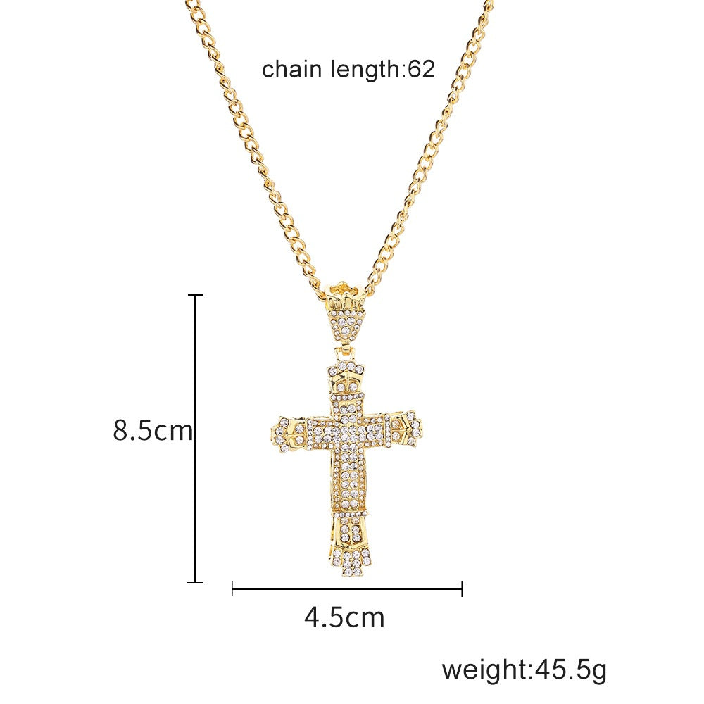 Iced Out Cross Necklace