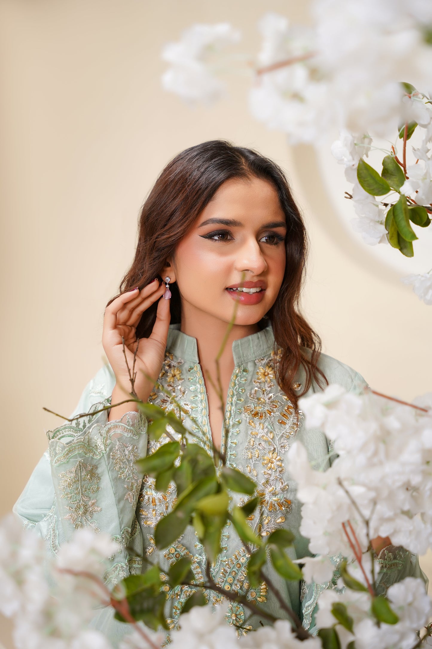 Tehwar - Luxury Organza Outfit - Festive Collection - Ready to Wear - Eid25 - TehV6D6