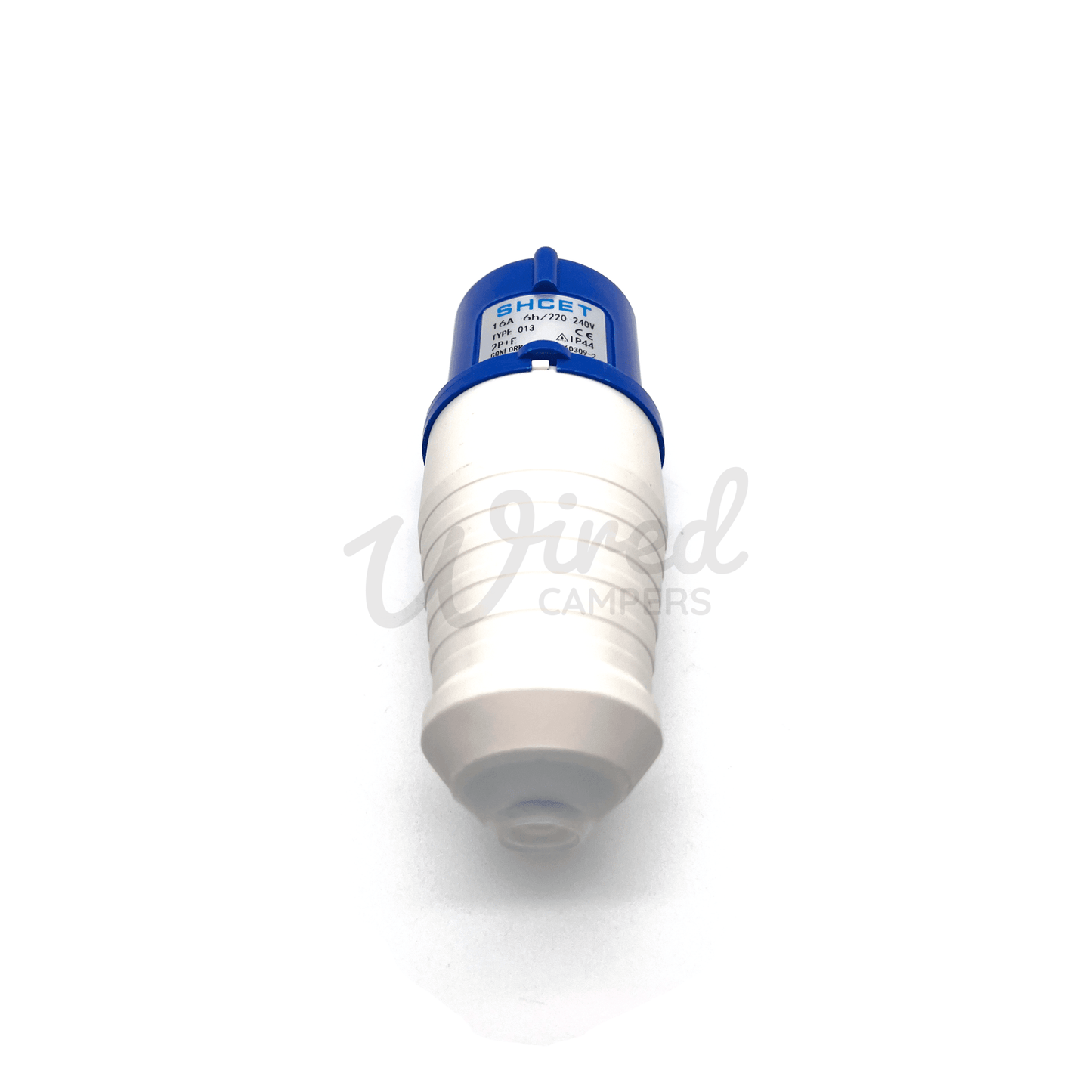 16A 2P+E 220V-240V Blue Male Site Camper Van Hook Up Plug IP44