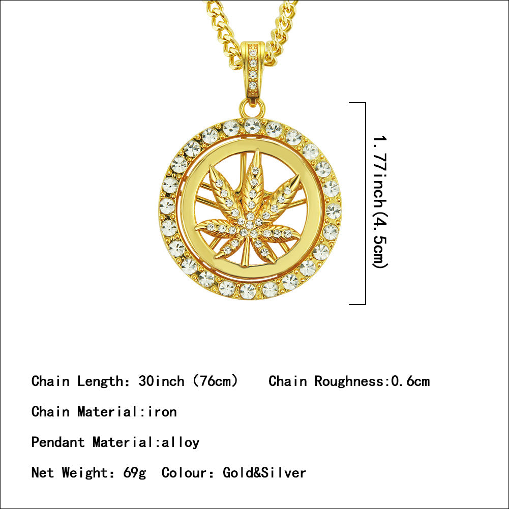 Maple Leaf Turntable Chain Necklace
