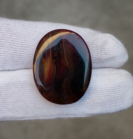 30ct Agate Cabochon - Sulaimani Aqeeq - 20 x 26mm