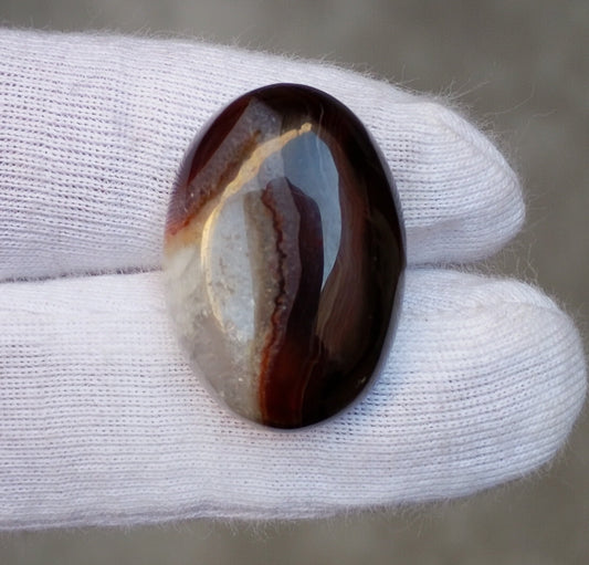 25ct Agate Cabochon - Sulaimani Aqeeq - 17 x 14mm