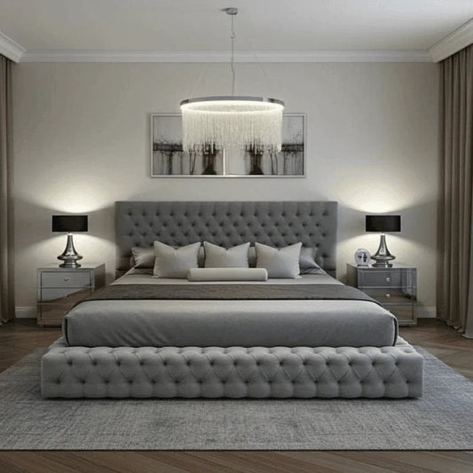 Upfront Ambassador Bed Frame – Luxury Upholstered Bed with Storage Options