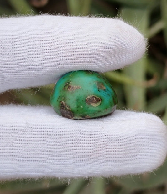 17.7ct Green Turquoise with Pyrite, Natural Feroza Stone Dimension 14x18x13mm
