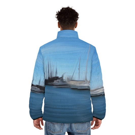 The Sleeping Yachts (at Morning) - Mens Puffer Jacket