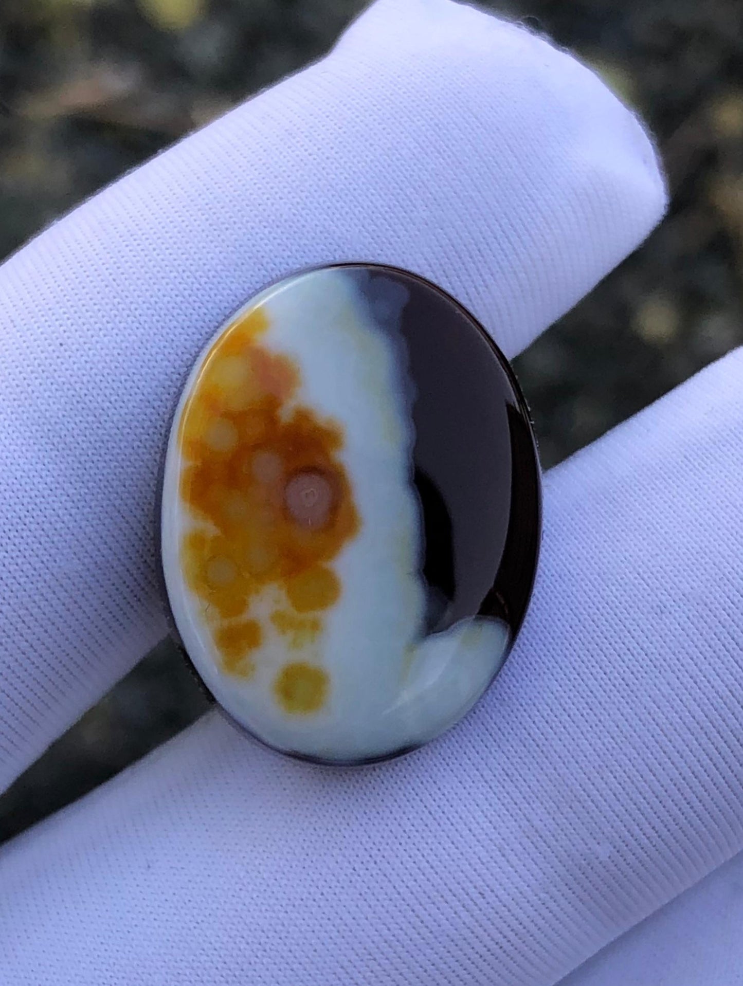 19ct Agate Cabochon - Sulaimani Aqeeq - 22 x 16mm