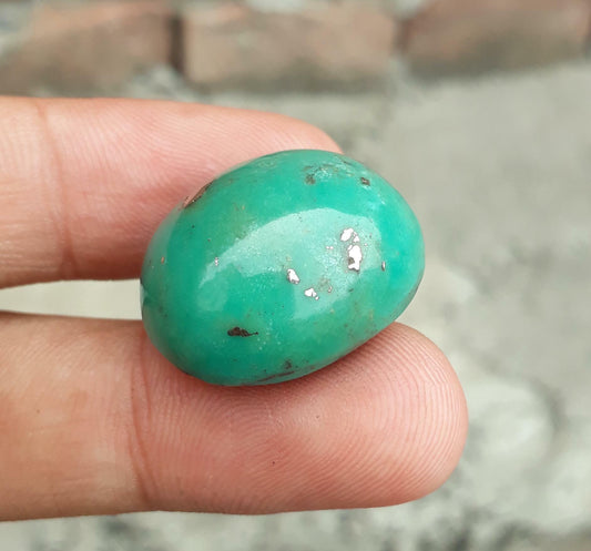 Natural Matrix Turquoise, Oval Shape, Dimensions - 25 x 21mm