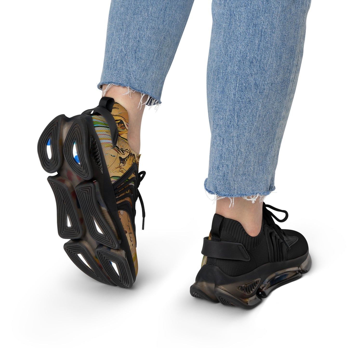 Half Black Half Gāolàng - Womens Street Sneakers