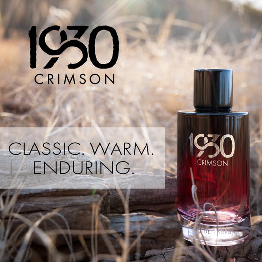 1930S Crimson Cologne for Men – Woody Spicy Fragrance with Bergamot, Juniper Berry & Cedarwood | 100 ml