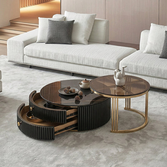 Bblythe Nesting Coffee Table Set, Black