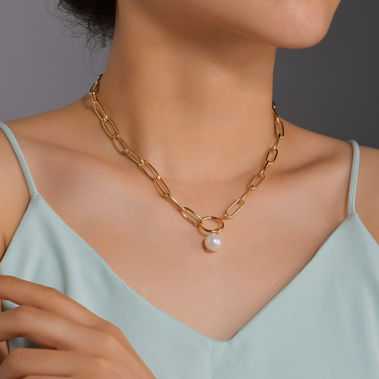Round Shaped Pearl Necklace