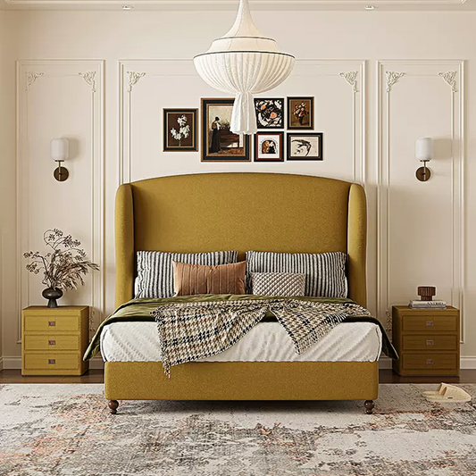 Amara Wingback Double Bed, King Size