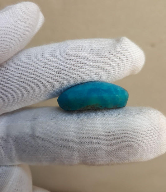 25ct Natural Certified Turquoise - Blue Turquoise - 25ct-24x17mm