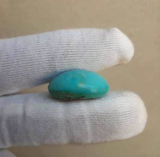 Natural Certified Turquoise - Blue Turquoise-18ct-22x15mm