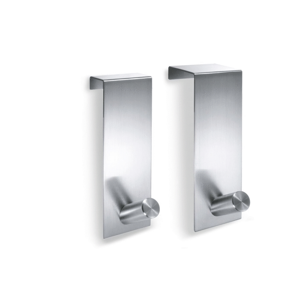 Zack Exit Door Hook — Brushed Stainless Steel