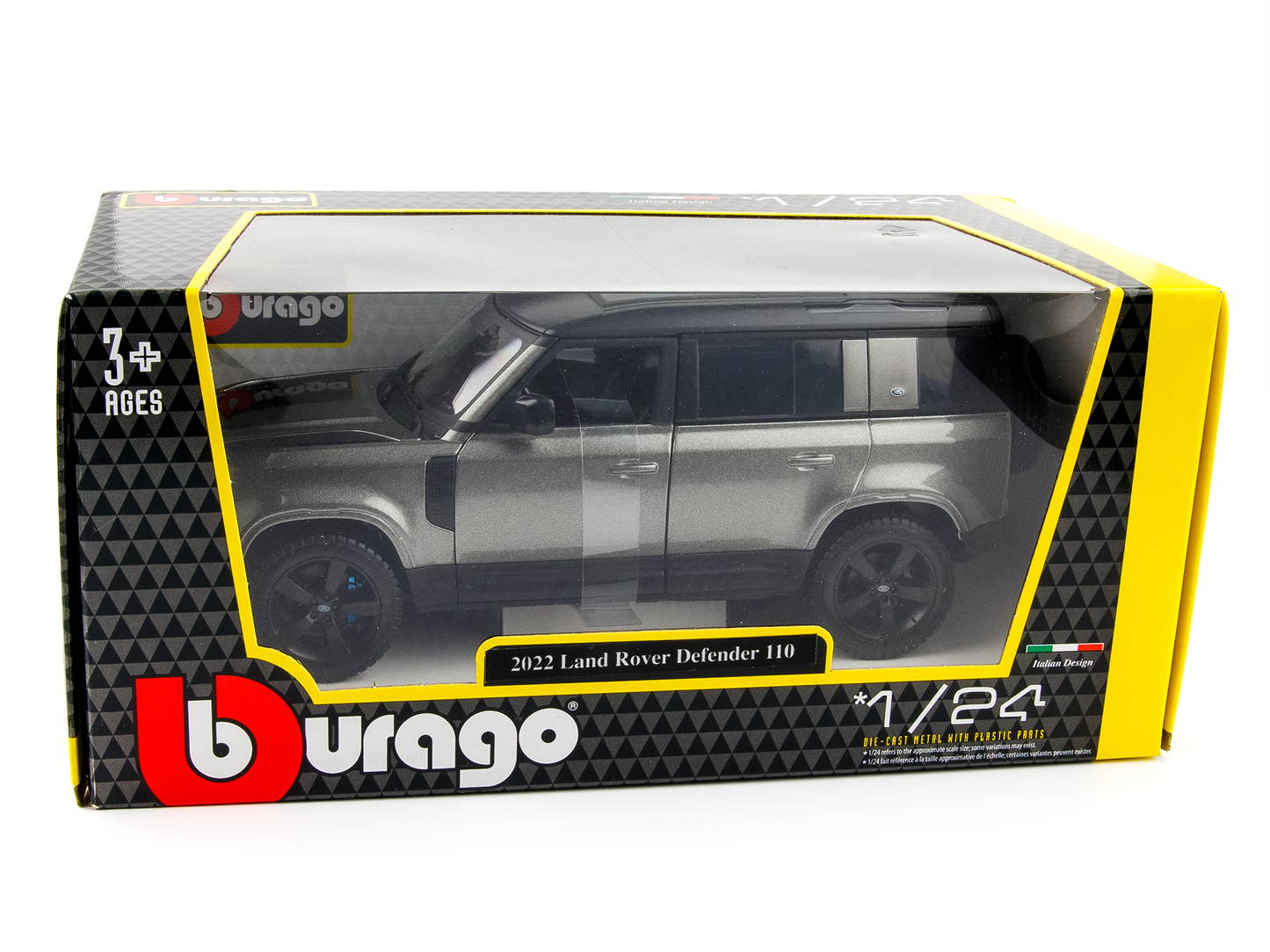 Land Rover Defender 110 grey - 1:24 Scale Model Car