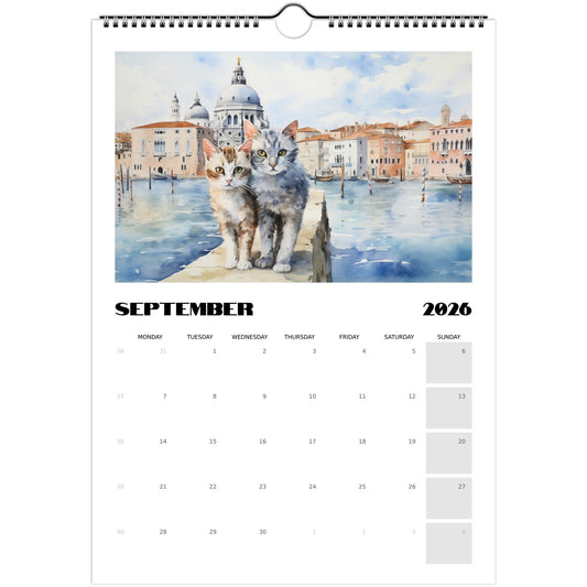 πΎ Venetian Cats 2026 Wall Calendar β A Year of Feline Magic in Venice
