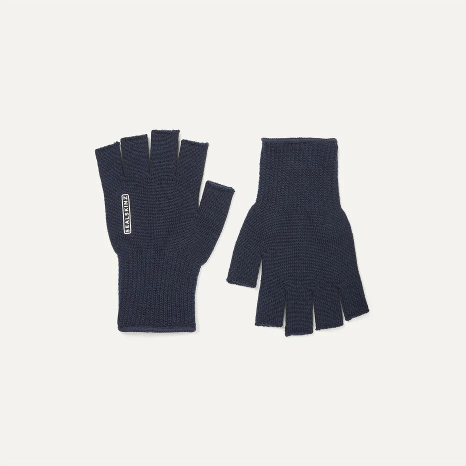 Sealskinz Thornham Merino Fingerless Glove - Navy One Size