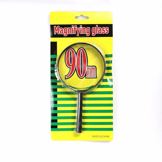Handheld 90mm Magnifying Glass Classic Black Frame