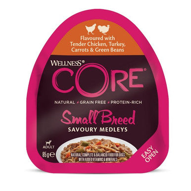 Wellness CORE Dog Wet Sml Bd Adult Savoury Medleys Lamb/Venison/White Sweet Potatoes & Carrots 85g