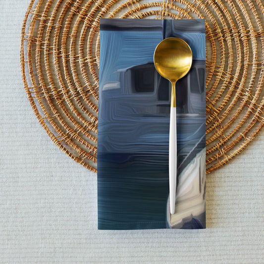 The Sleeping Yachts (at Morning) - Cloth Napkin Set