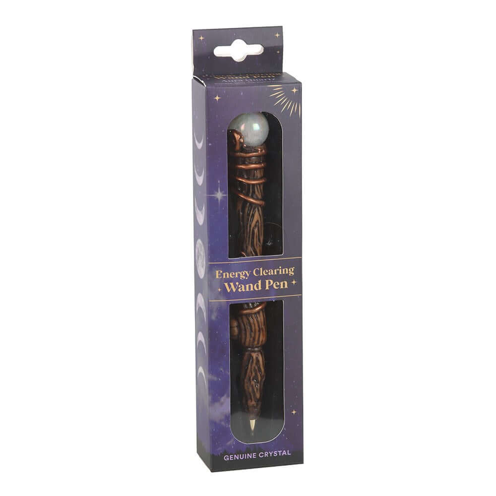 Gothic Gifts Energy Clearing Aura Quartz Crystal Wand Pen