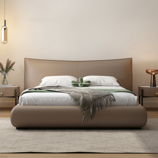 Kai King Size Bed With Storage, Super King Size With Storage, Real Leather