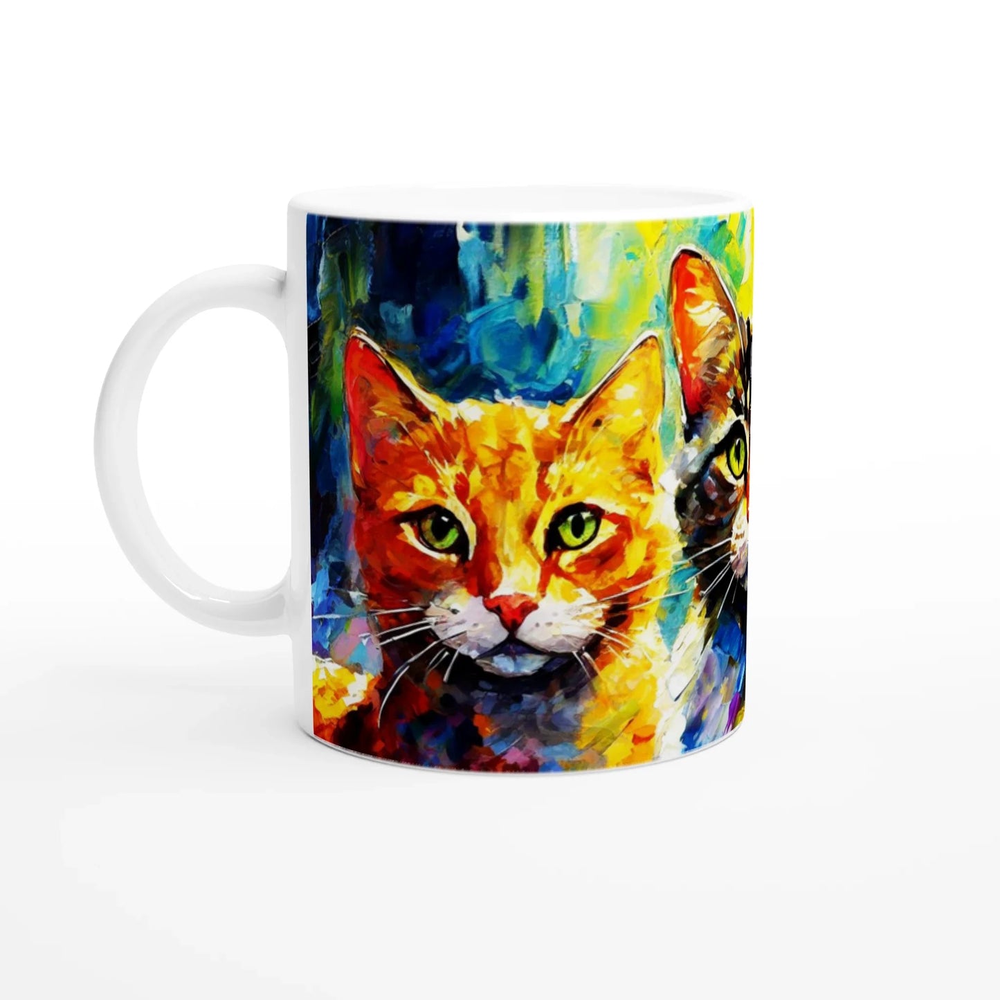 π¨ Post-Impressionist Cats Ceramic Mug β The Purrfect Gift for Cat Lovers πΎ